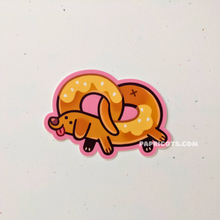 Load image into Gallery viewer, Pretzel Dog Vinyl Sticker