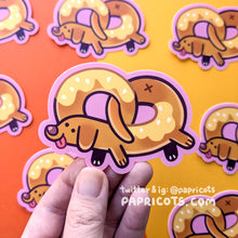 Load image into Gallery viewer, Pretzel Dog Vinyl Sticker