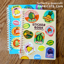 Load image into Gallery viewer, Reusable Sticker Book - Tropical Fruit Stickers Edtion