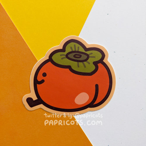 Persimmon Booty Vinyl Sticker