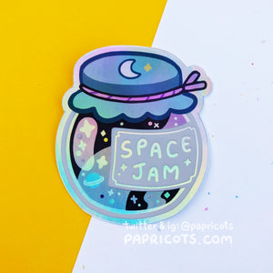 Cosmic Jam Holographic Vinyl Sticker