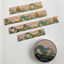 Load image into Gallery viewer, Nereids (Sea Nymphs) Gold Foil Washi / Deco Tape