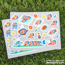 Load image into Gallery viewer, no thoughts just salmon sticker sheet