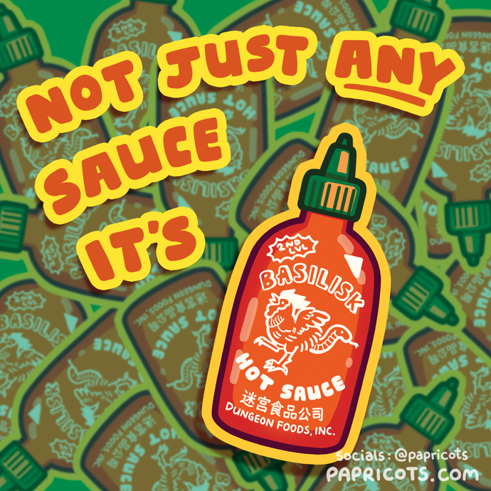 Basilisk Hot Sauce Vinyl Sticker