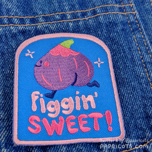Figgin Sweet! Embroidered Patch
