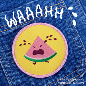 Crying Watermelon Embroidered Patch