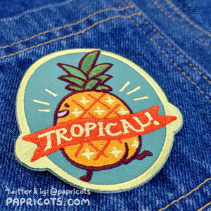 Tropical! Pineapple Embroidered Patch
