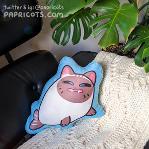 Scrungy Siamese Cat-Seal Pillow Plush