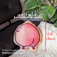 Load image into Gallery viewer, Big Juicy Peach Booty Pillow Plush