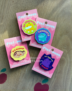 Thoughts Poke-Mood Enamel Pin