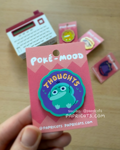 Thoughts Poke-Mood Enamel Pin