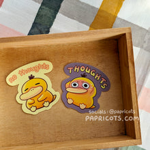 Load image into Gallery viewer, NO THOUGHTS Psychic Duck Pkmn Vinyl Sticker