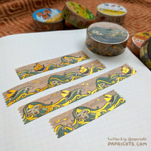 Load image into Gallery viewer, Nereids (Sea Nymphs) Gold Foil Washi / Deco Tape