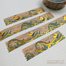 Load image into Gallery viewer, Nereids (Sea Nymphs) Gold Foil Washi / Deco Tape