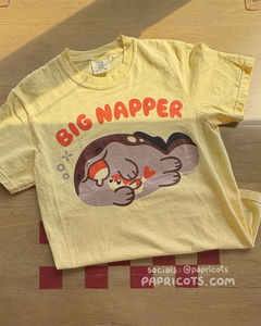 (PREORDER) BIG NAPPER Spiny Fish Monster T-Shirt - Butter
