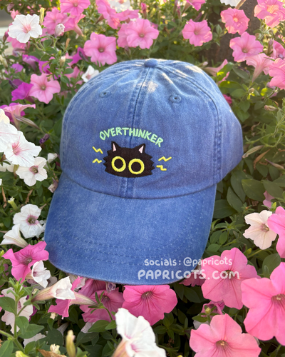 OVERTHINKER embroidered cap
